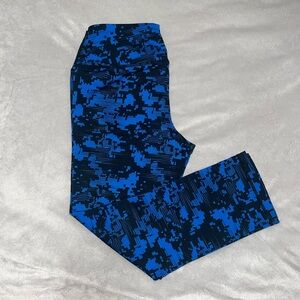 Reebok sports capri leggings with mesh slits